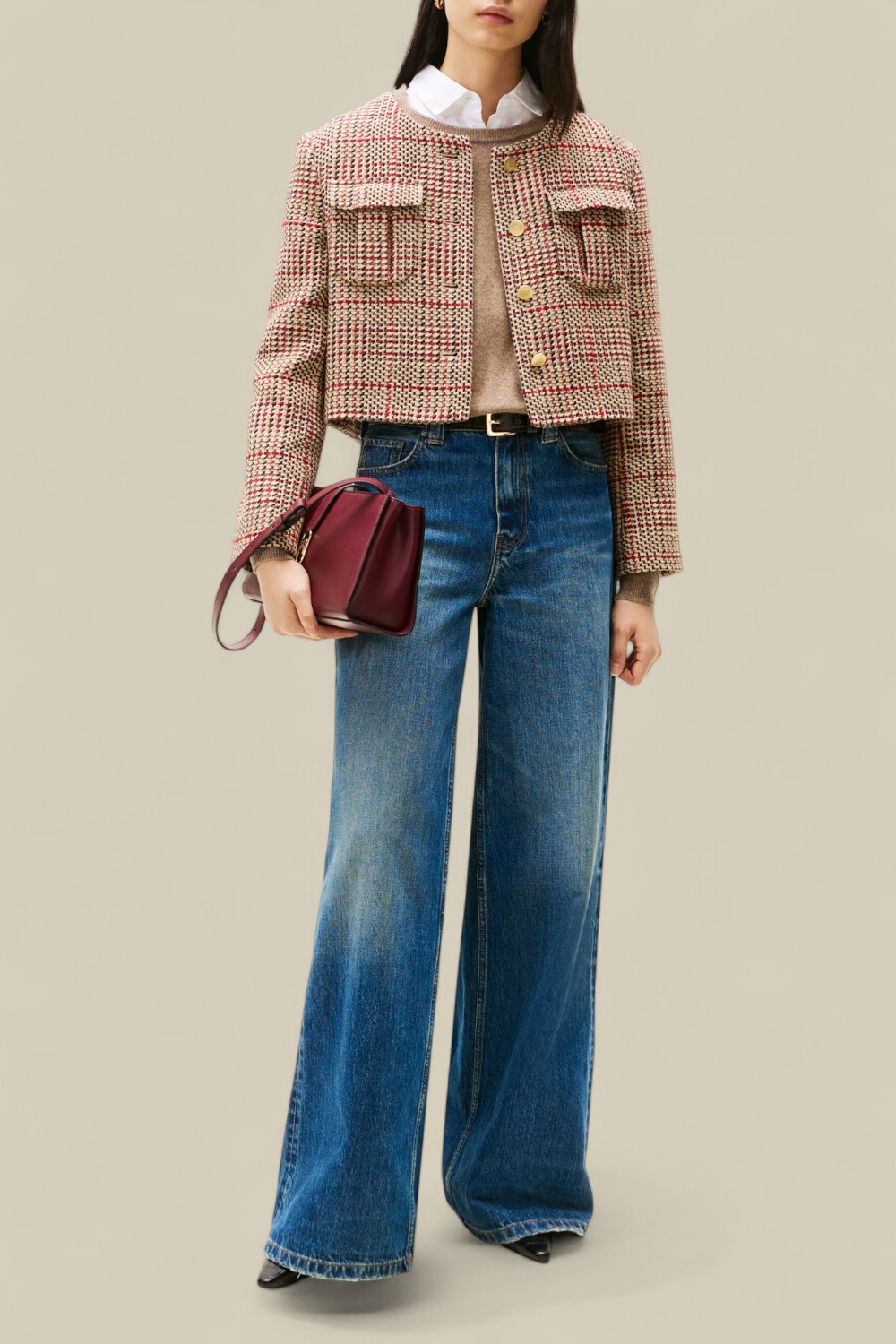 תמונת כל הלוק של ז'קט טוויד